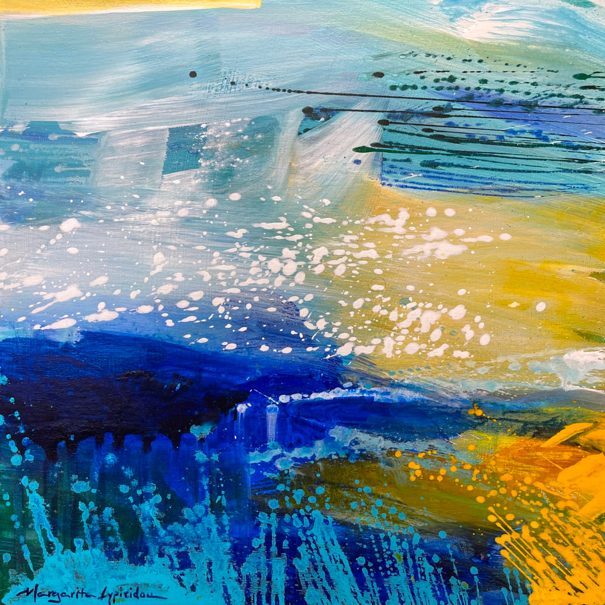 Invisible Mermaids <br>30.5x30.5x2 cm<br>12”x12"x1"