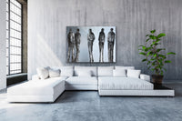 Les hommes et les autres <br>100x140x3 cm<br>39.4”x55”x1.2”