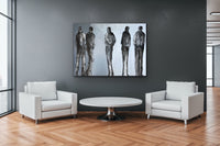 Les hommes et les autres <br>100x140x3 cm<br>39.4”x55”x1.2”