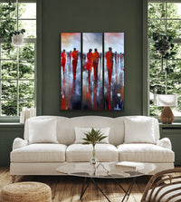 Looking For The One (triptych) <br>100x140x3 cm<br>39.4”x55”x1.2”