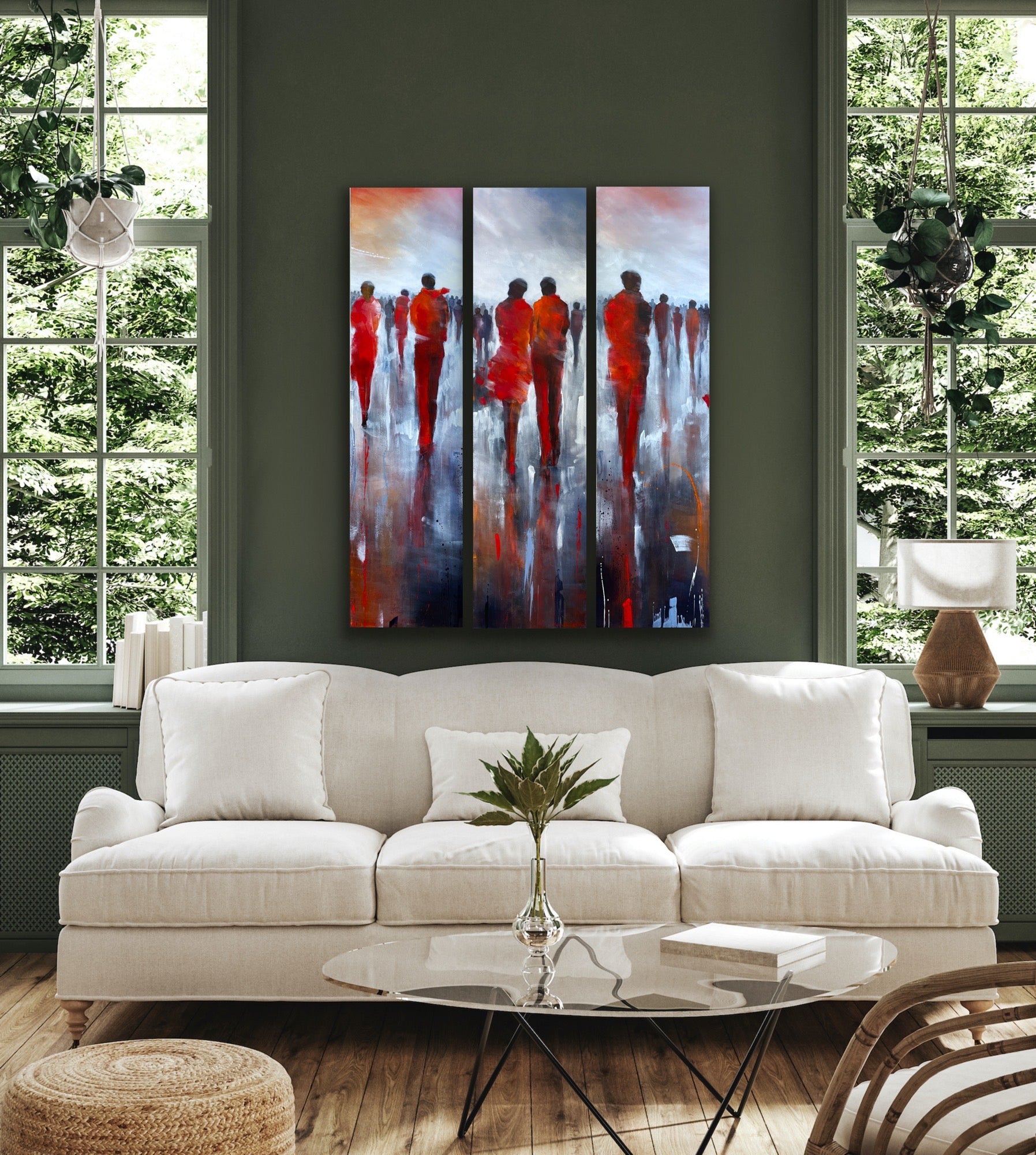 Looking For The One (triptych) <br>100x140x3 cm<br>39.4”x55”x1.2”
