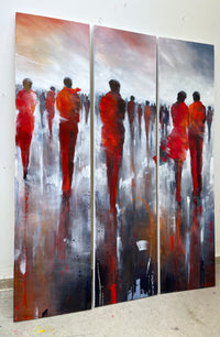 Looking For The One (triptych) <br>100x140x3 cm<br>39.4”x55”x1.2”