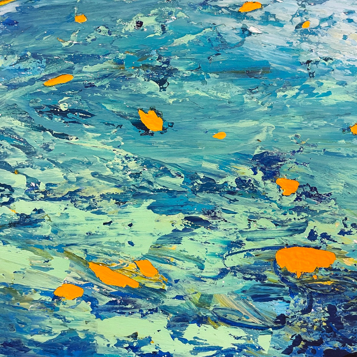 Sea Garden <br>76x76x3 cm<br>30”x30”x1.2"