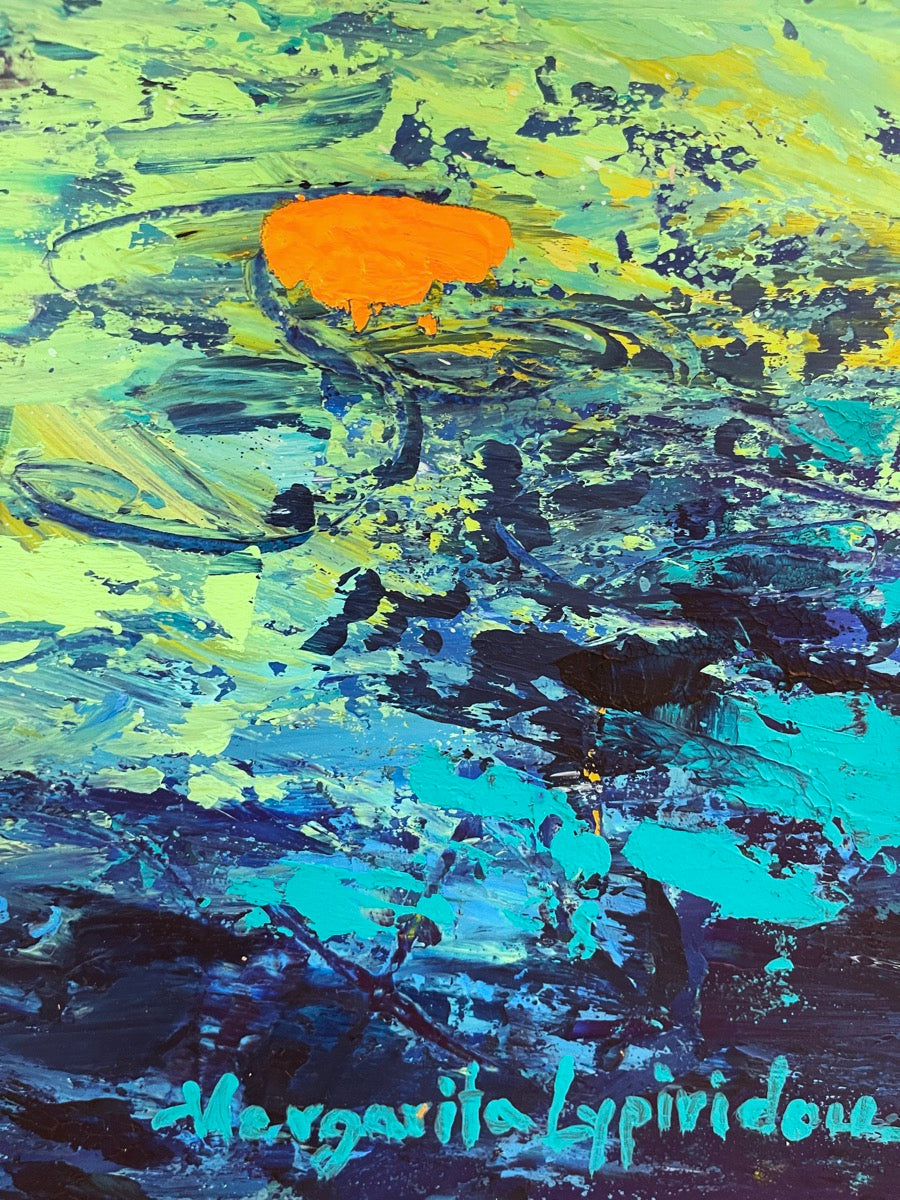 Sea Garden <br>76x76x3 cm<br>30”x30”x1.2"