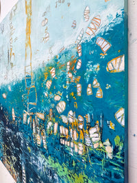 Au Fond de l'Inconnu <br>102x102x2 cm<br>40.2"x40.2"x0.8"