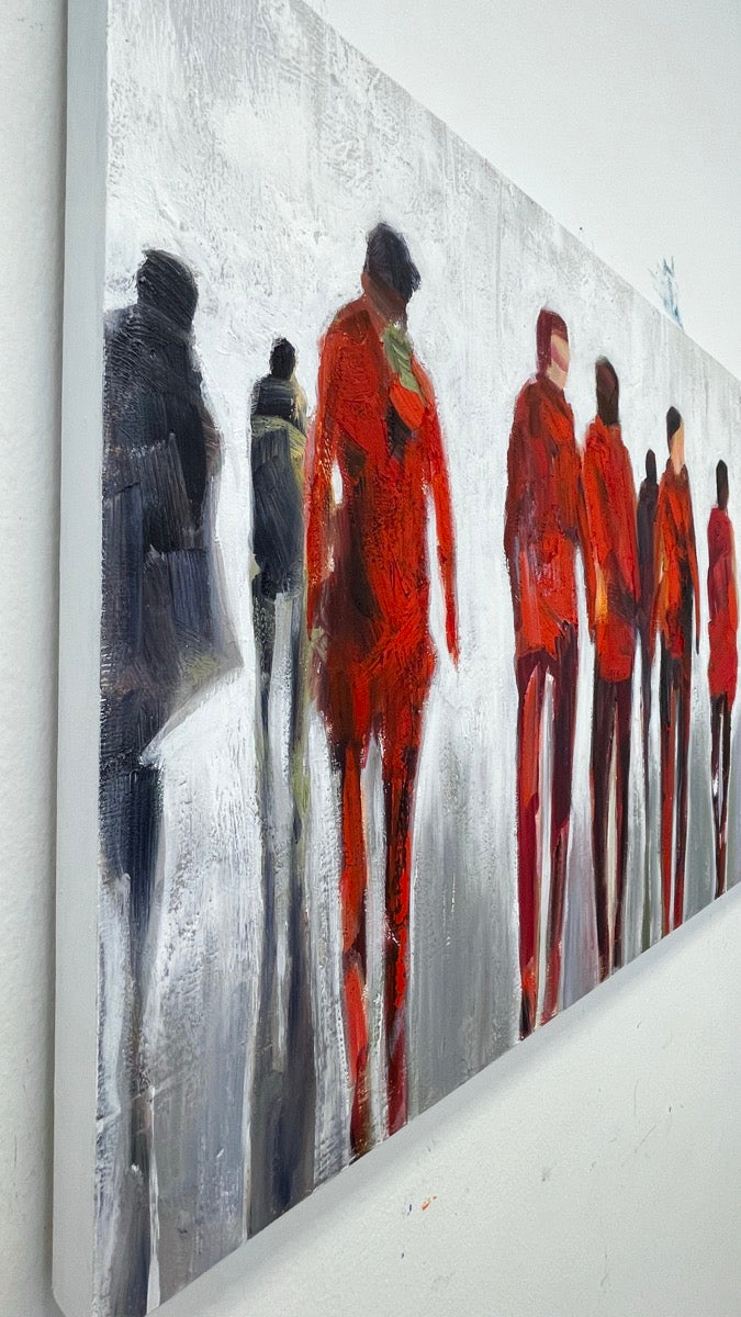 Comings And Goings <br>44.5x152.5x3 cm<br>17.5”x60”x1.2"