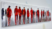 Comings And Goings <br>44.5x152.5x3 cm<br>17.5”x60”x1.2"