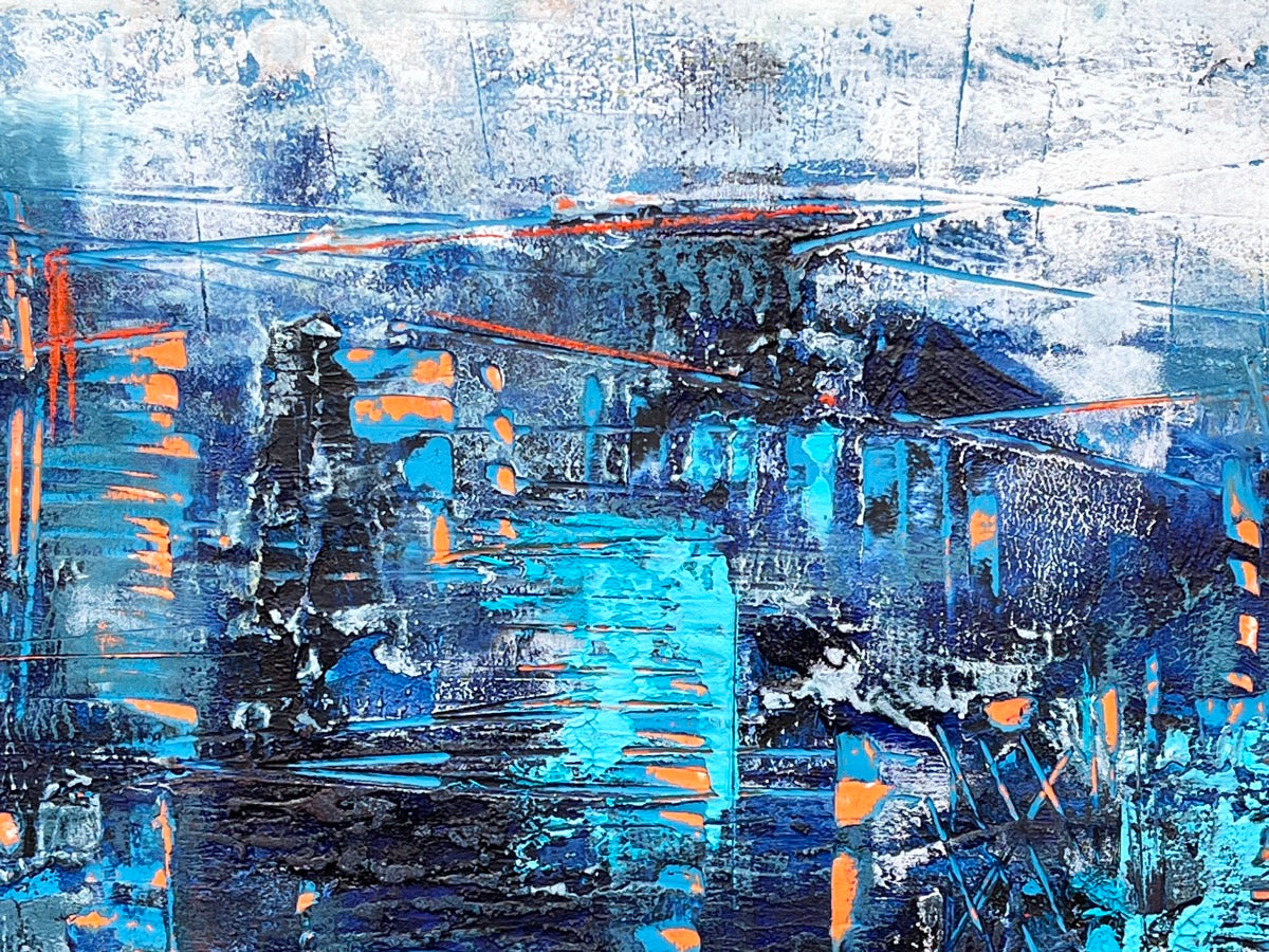 Cool Waves <br>30.5x40.5x4.4 cm<br>12”x16”x1.8"