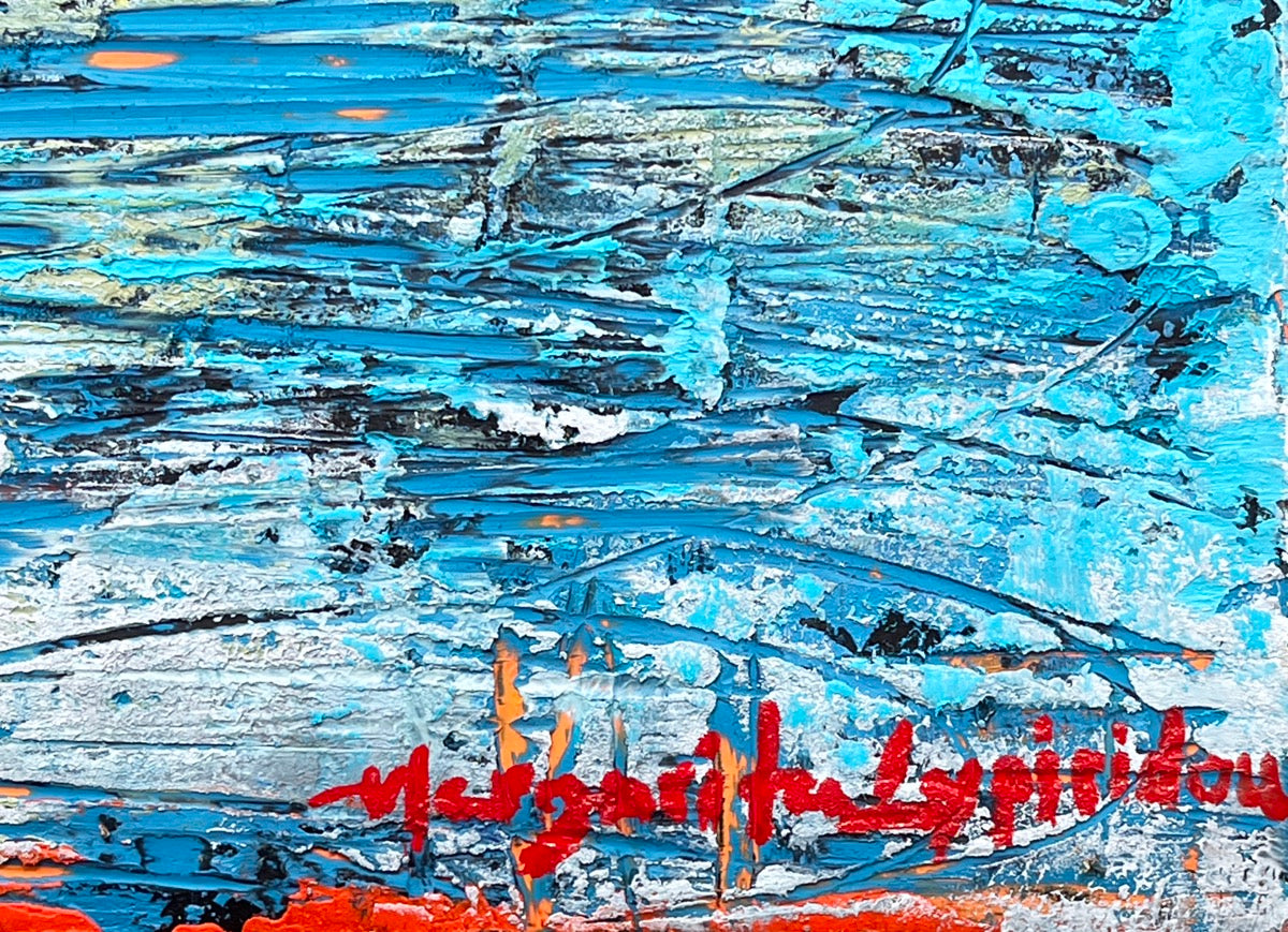 Cool Waves <br>30.5x40.5x4.4 cm<br>12”x16”x1.8"