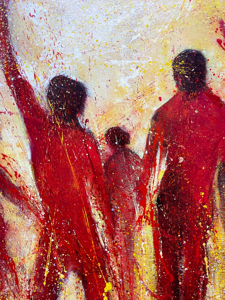 Dancing In The Heat <br>100x80x2 cm<br>39.4”x31.5”x0.8”