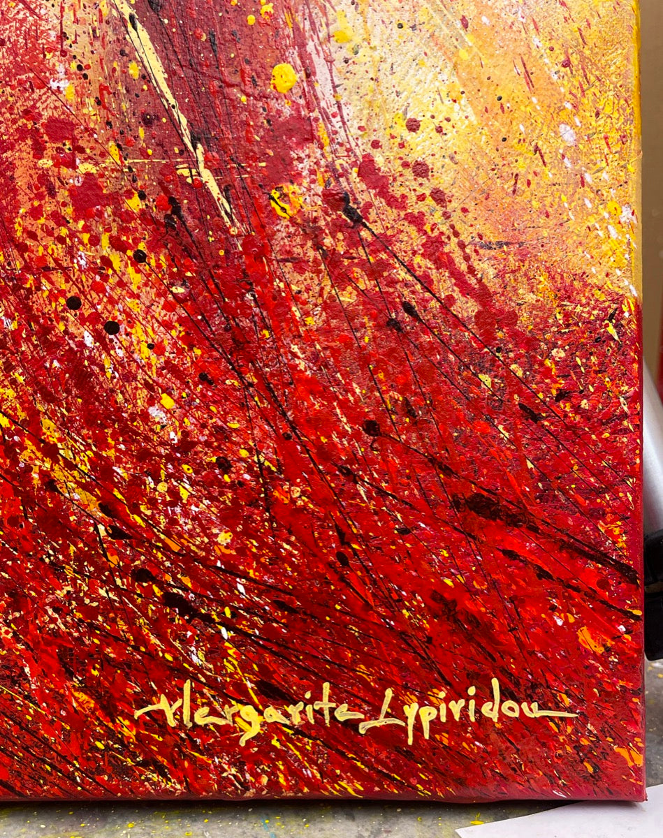 Dancing In The Heat <br>100x80x2 cm<br>39.4”x31.5”x0.8”