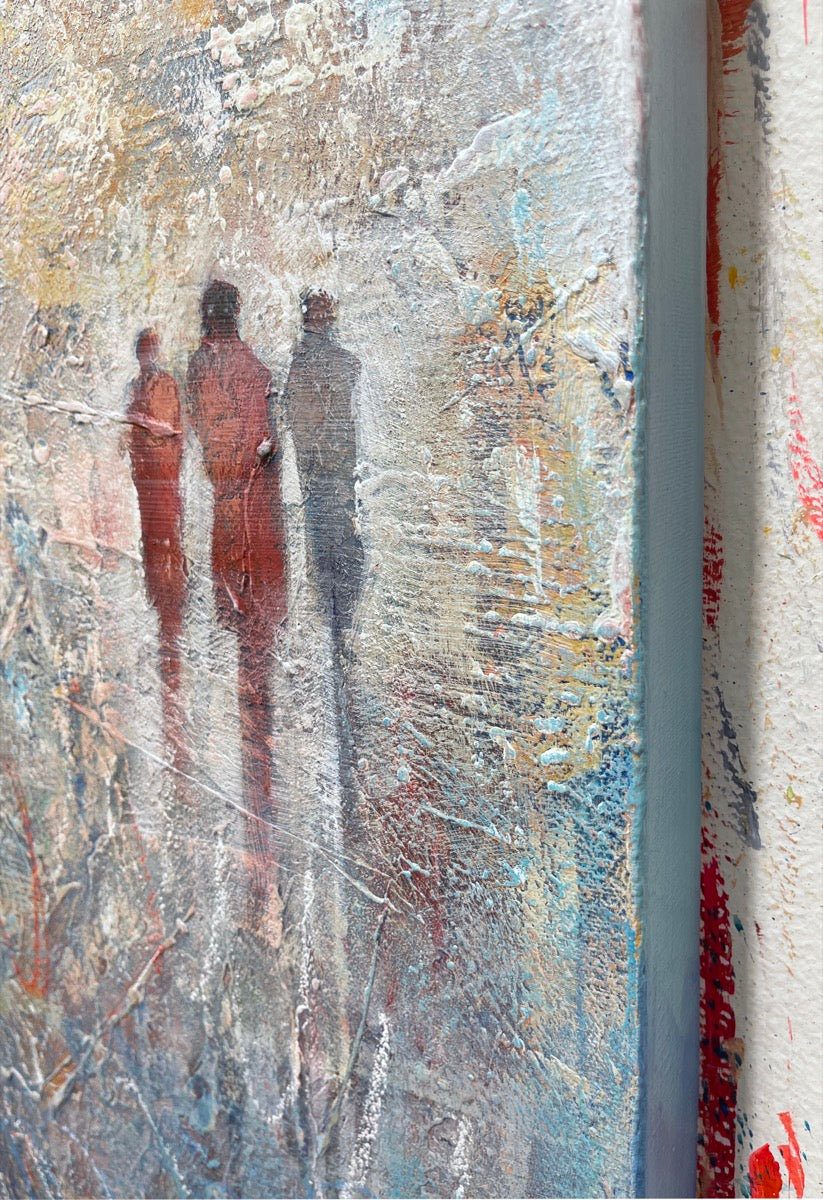 Elusive Figures <br>91.5x91.5x4 cm<br>36”x36"x1.6"
