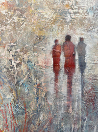 Elusive Figures <br>91.5x91.5x4 cm<br>36”x36"x1.6"