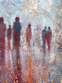 Elusive Figures <br>91.5x91.5x4 cm<br>36”x36"x1.6"