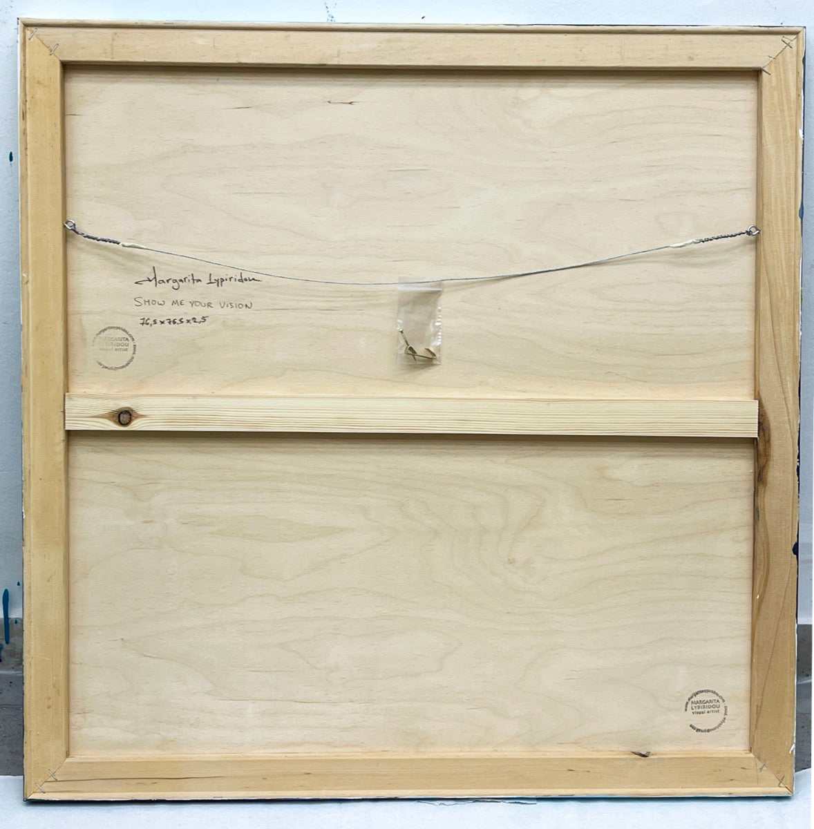 Show Me Your Vision<br>76.2x76.2x1.9cm<br>30”x30”x0.75”