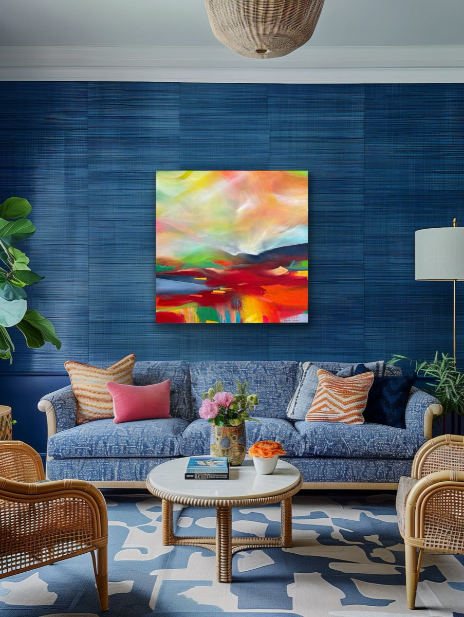 A Bright Sunny Day <br>100x100x2.5 cm<br>39.4”x39.4”x1”