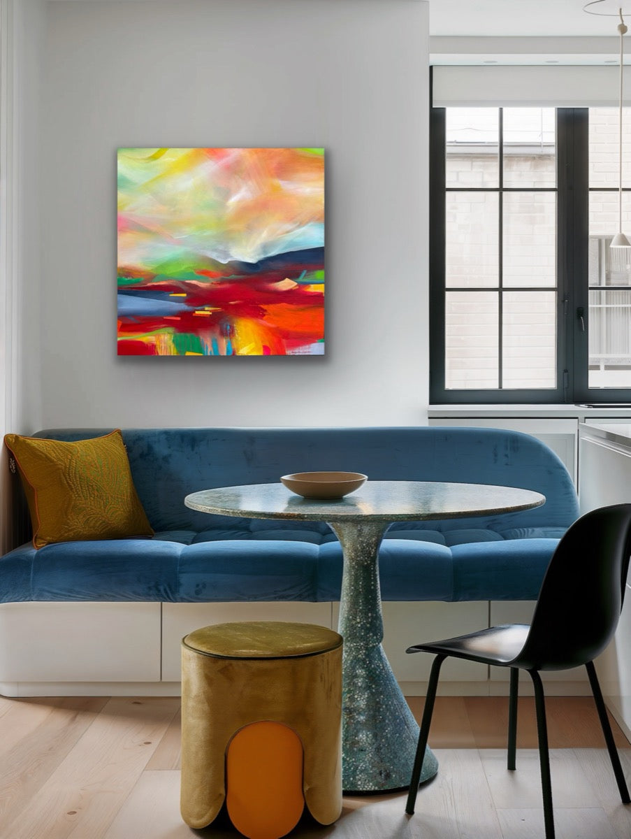 A Bright Sunny Day <br>100x100x2.5 cm<br>39.4”x39.4”x1”