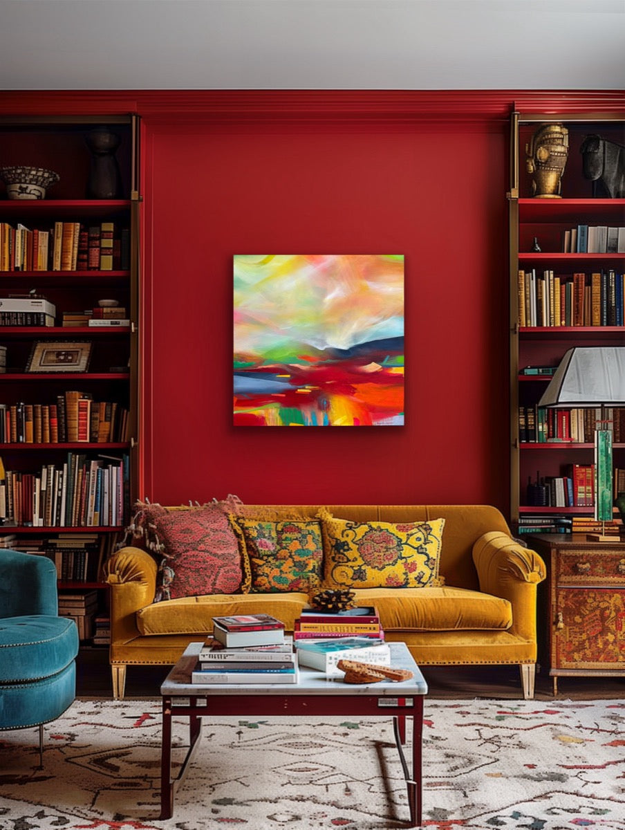 A Bright Sunny Day <br>100x100x2.5 cm<br>39.4”x39.4”x1”