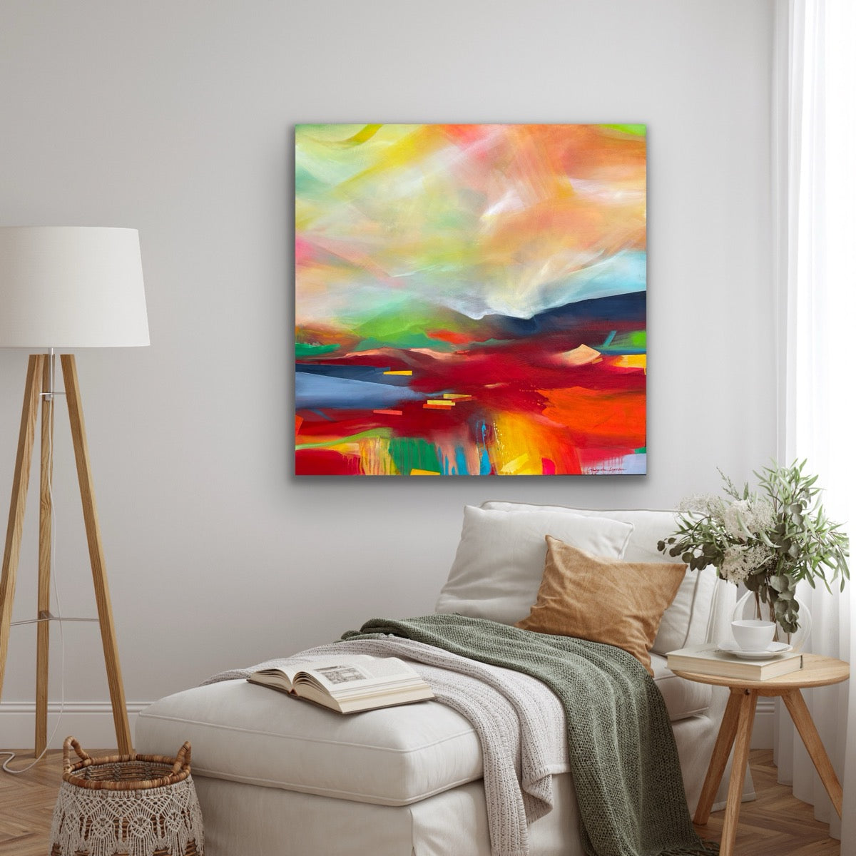 A Bright Sunny Day <br>100x100x2.5 cm<br>39.4”x39.4”x1”