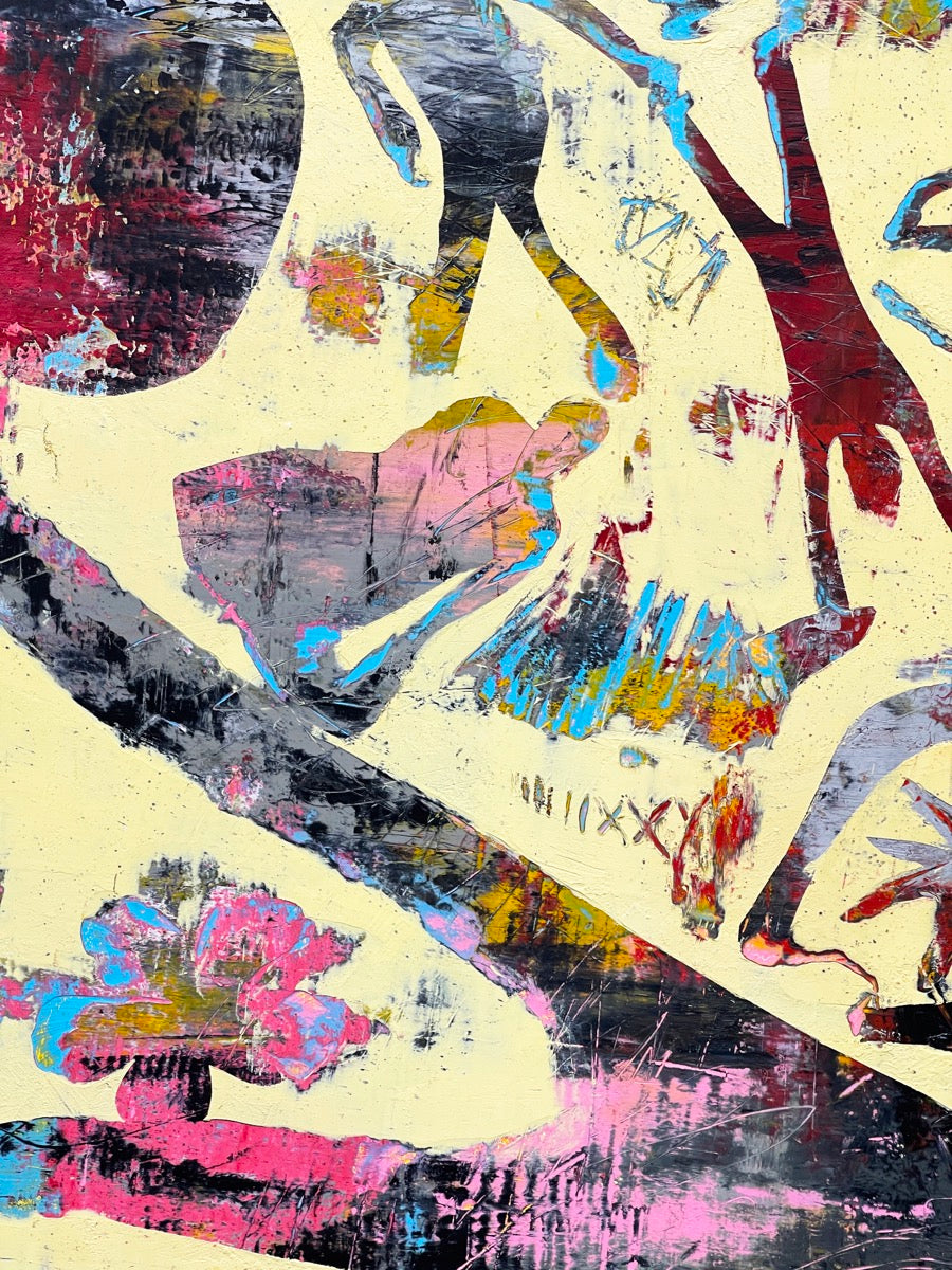 A Contemporary Tale <br>103x103x3 cm<br>40.5"x40.5"x1.2"