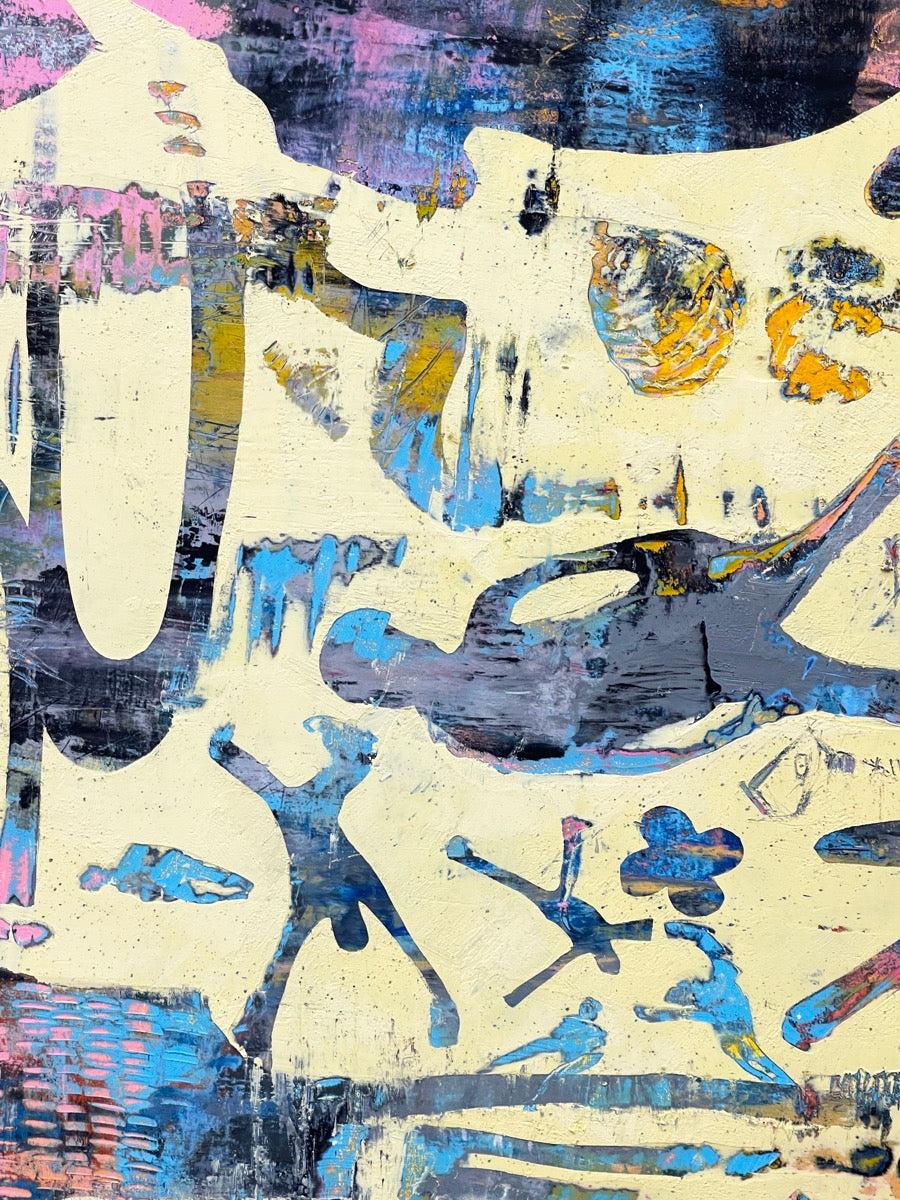 A Contemporary Tale <br>103x103x3 cm<br>40.5"x40.5"x1.2"