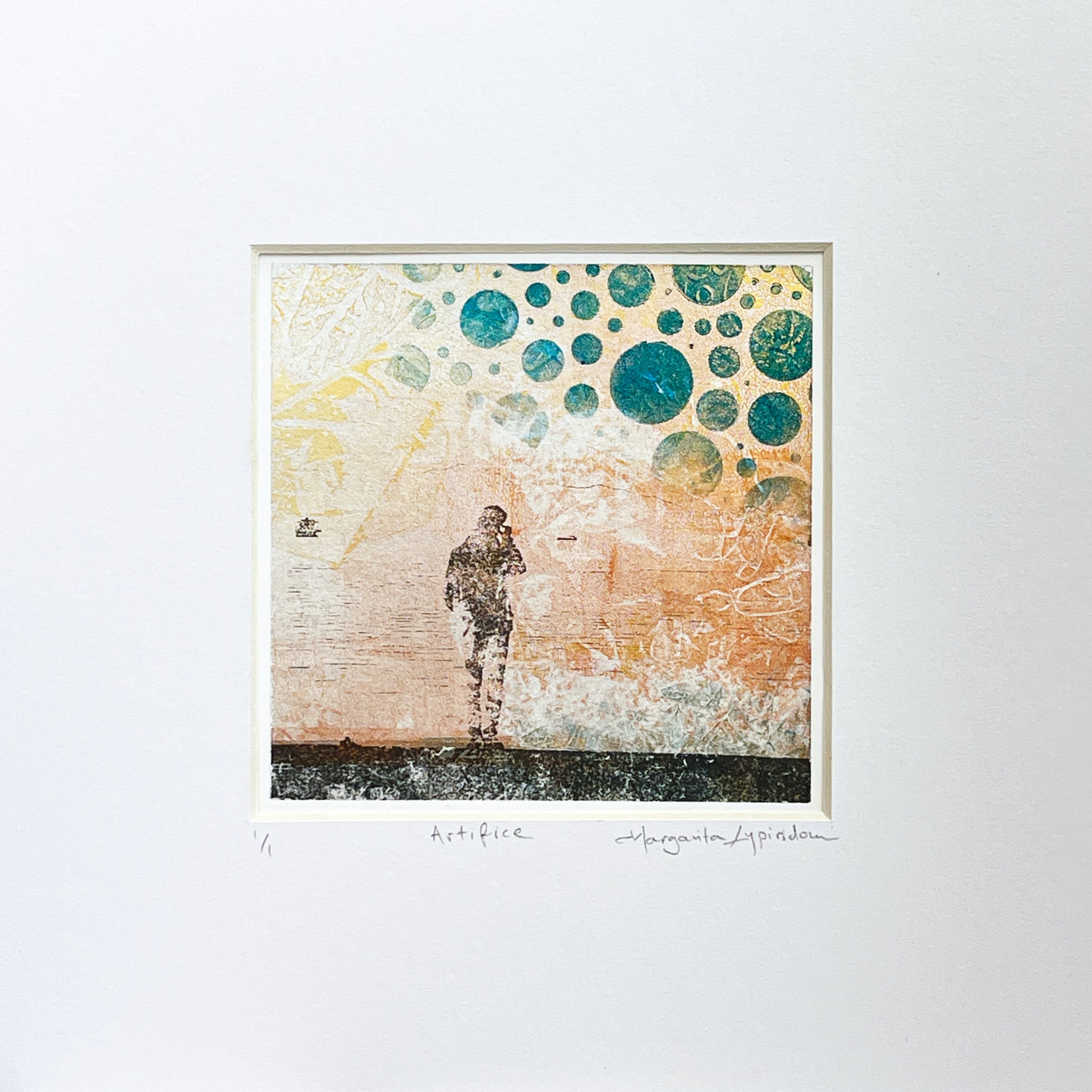 Artifice <br>12x12 cm, 25x25 cm with mat<br>4.7”x4.7”, 9.8`’x9.8” with mat