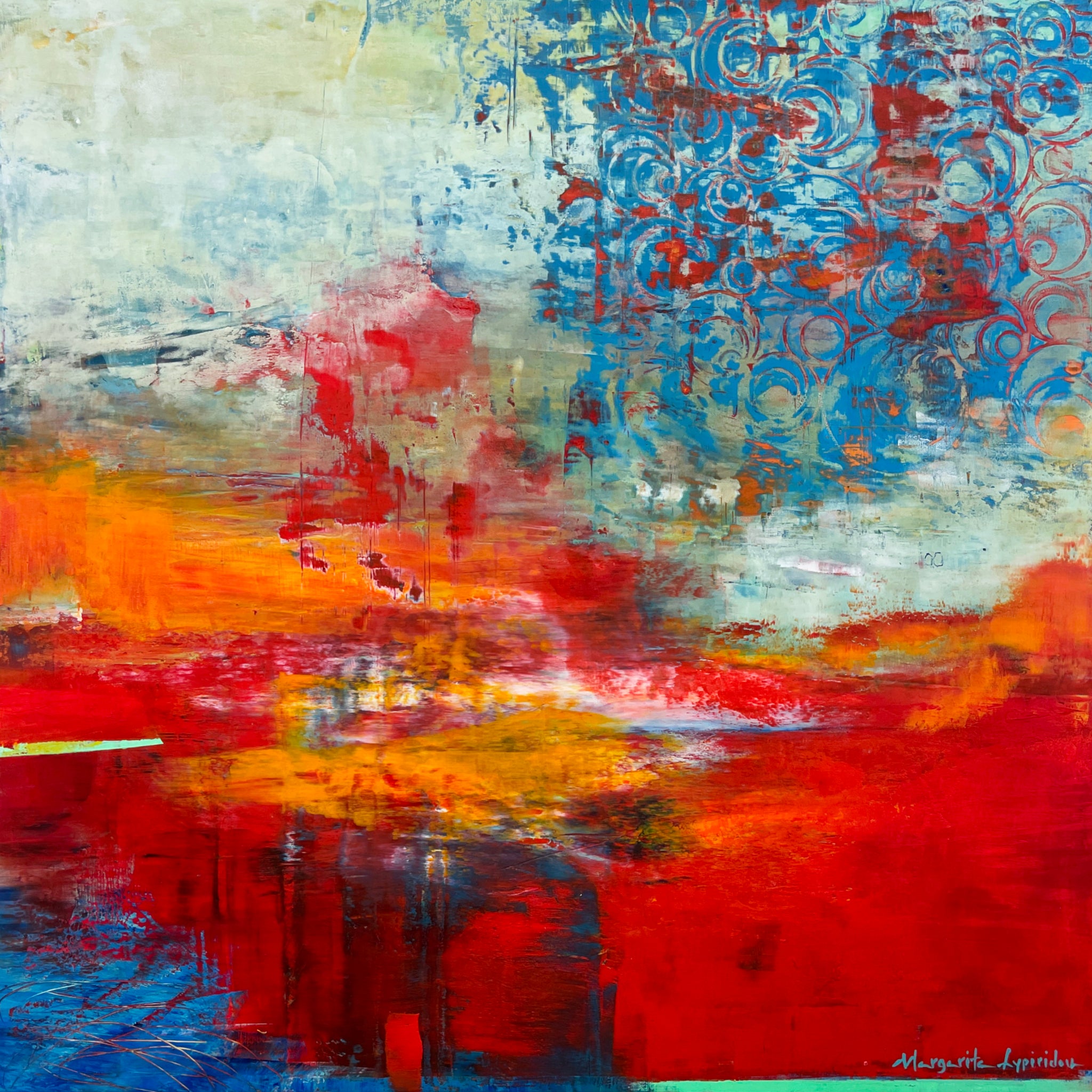 As Time Passes By <br>61x61x4 cm<br>24"x24"x1.8"
