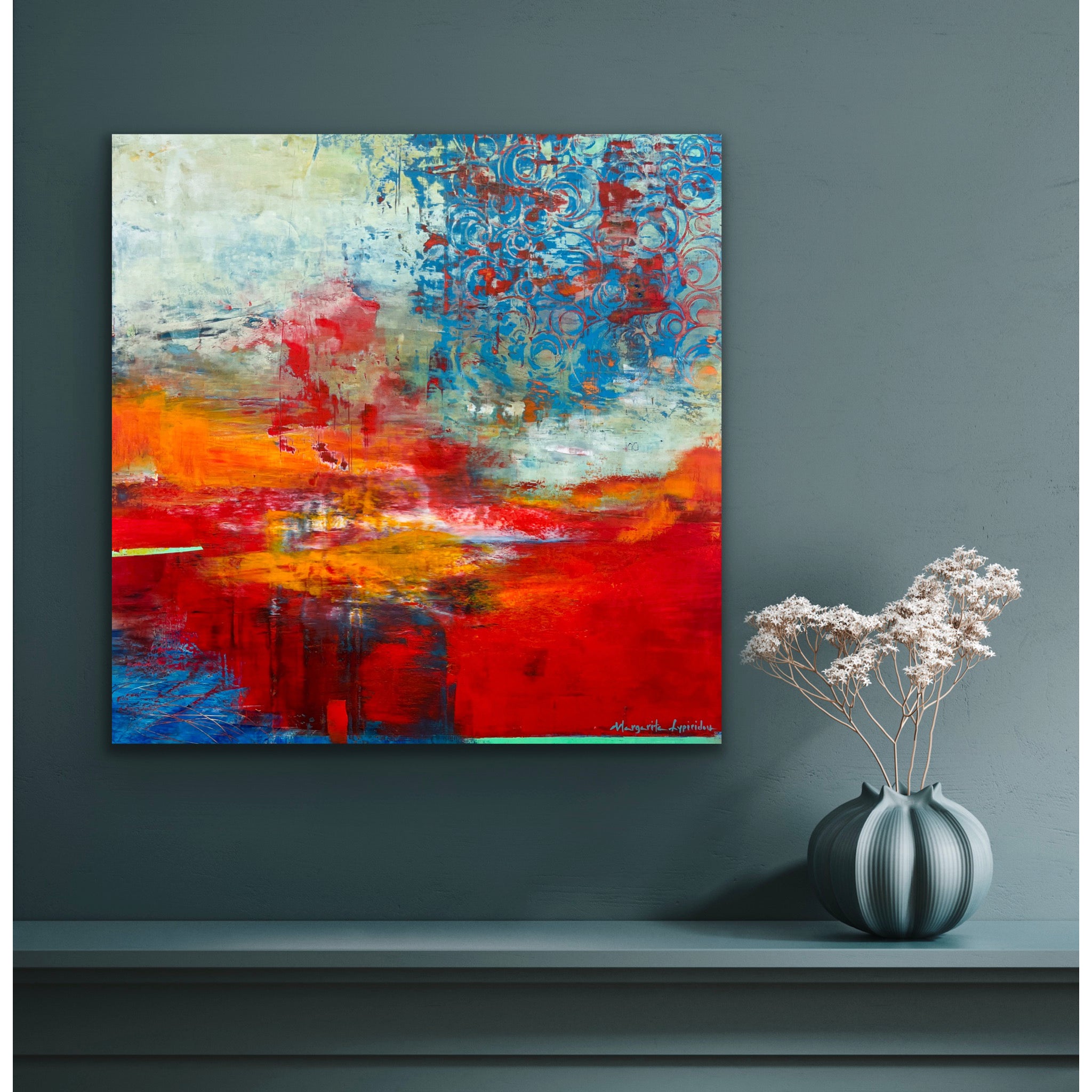 As Time Passes By <br>61x61x4 cm<br>24"x24"x1.8"