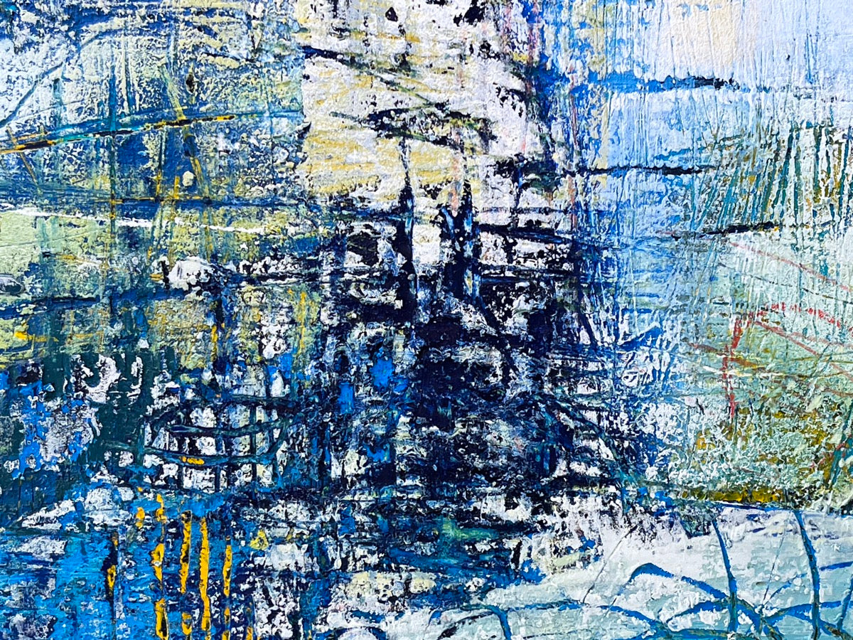 Boat On A Wire <br>28x35x2cm<br>11”x14”x0.8”