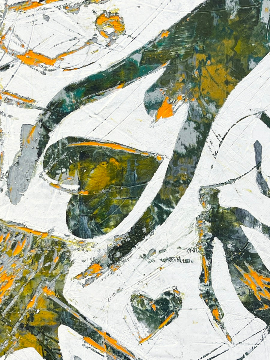 Falling Together <br>40x40x2.5 cm<br>15.8"x15.8"x1"