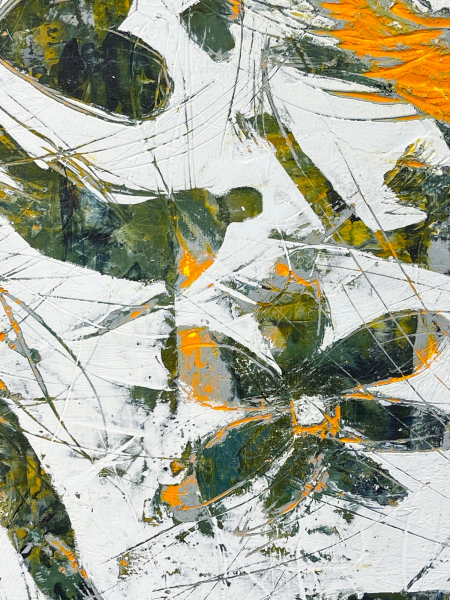 Falling Together <br>40x40x2.5 cm<br>15.8"x15.8"x1"