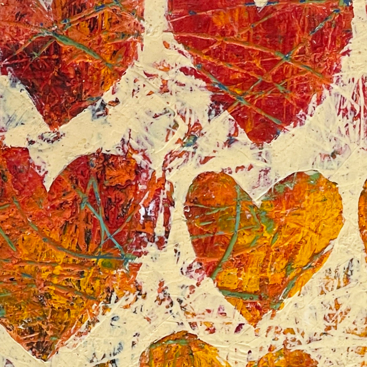 Heartbeat <br>25.5x25.5x2.5 cm<br>10"x10"x1"