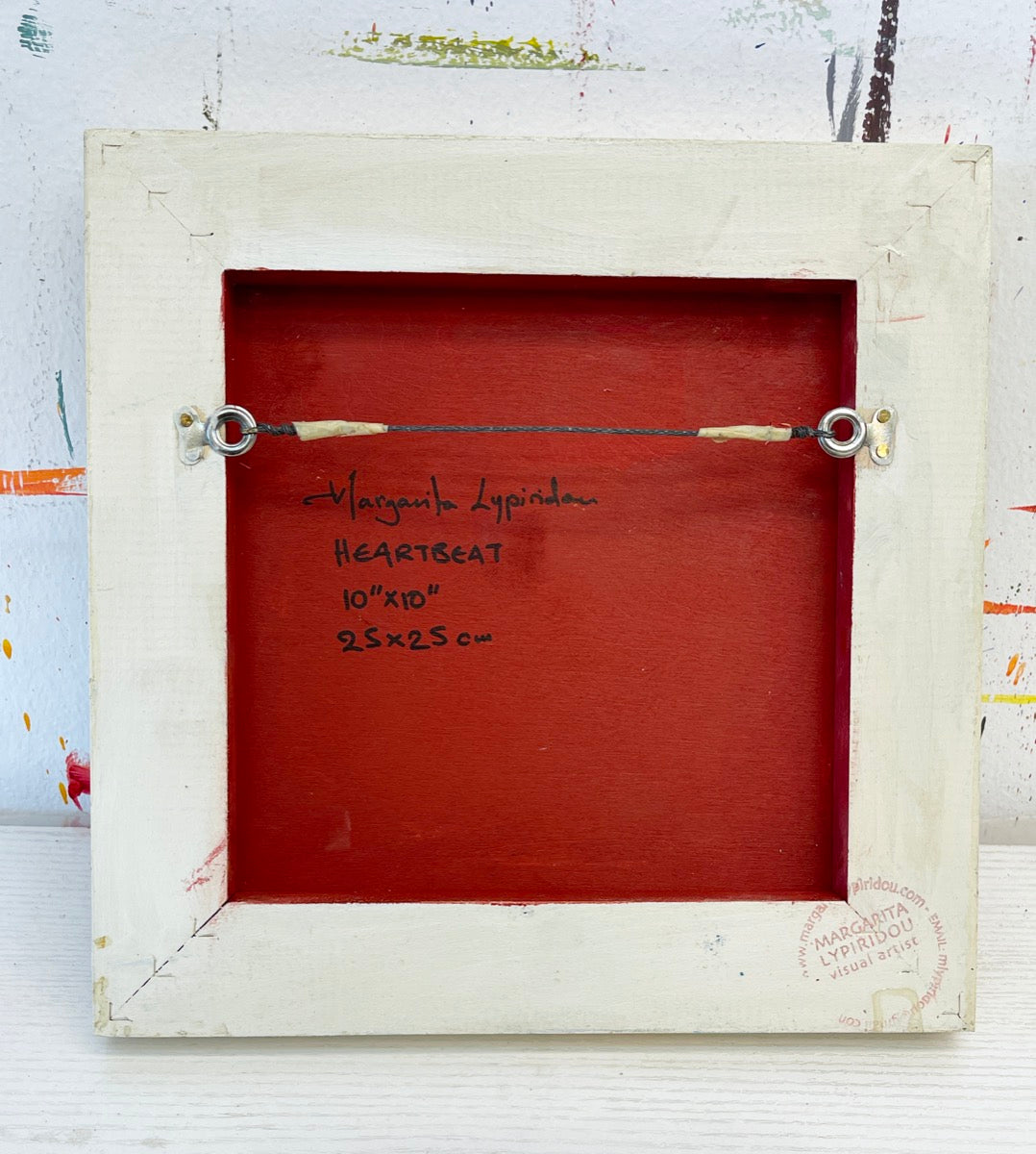 Heartbeat <br>25.5x25.5x2.5 cm<br>10"x10"x1"
