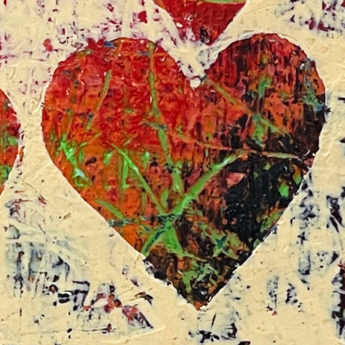 Heartbeat <br>25.5x25.5x2.5 cm<br>10"x10"x1"