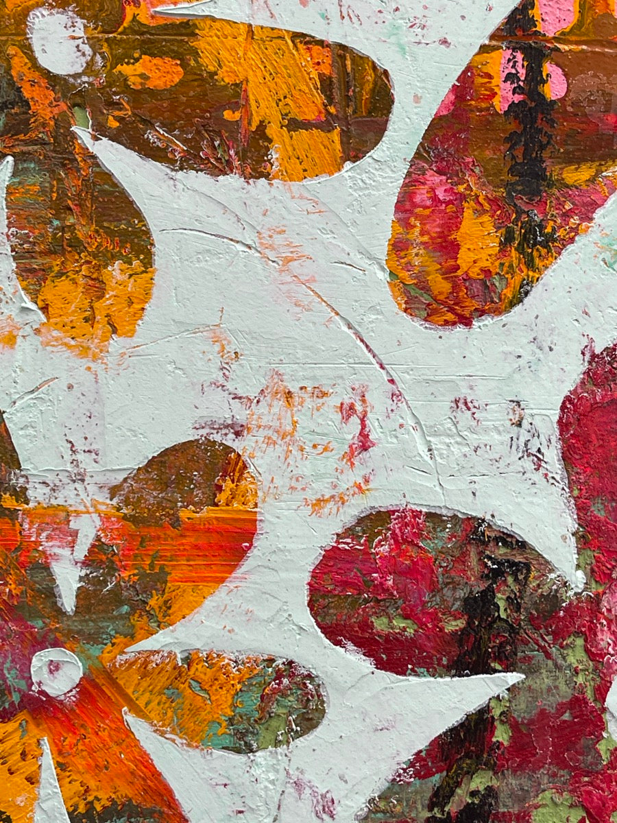 Love Me Love Me Not <br>40x40x2.5 cm<br>15.8"x15.8"x1"