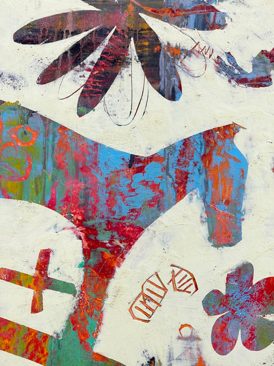 The Elephant In The Room <br>110x125x2.5 cm<br>43.3"x49.2"x1"