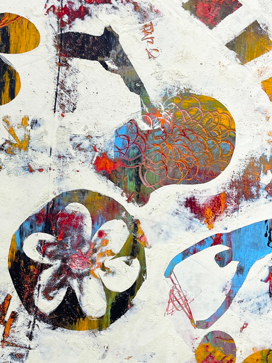 The Elephant In The Room <br>110x125x2.5 cm<br>43.3"x49.2"x1"