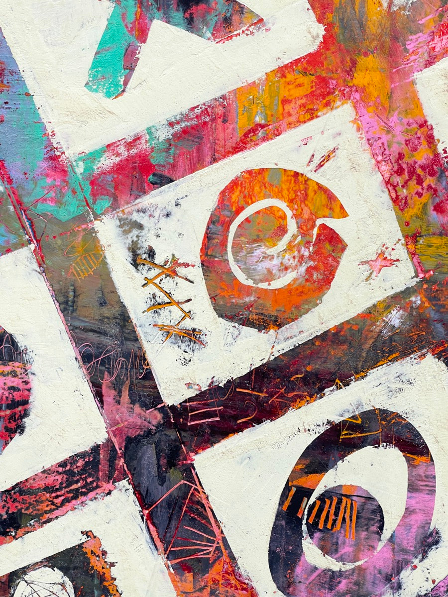 The Elephant In The Room <br>110x125x2.5 cm<br>43.3"x49.2"x1"