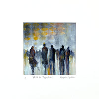 All Of Us Together <br>12x12 cm, 25x25 cm with mat<br>4.7”x4.7”, 9.8`’x9.8” with mat