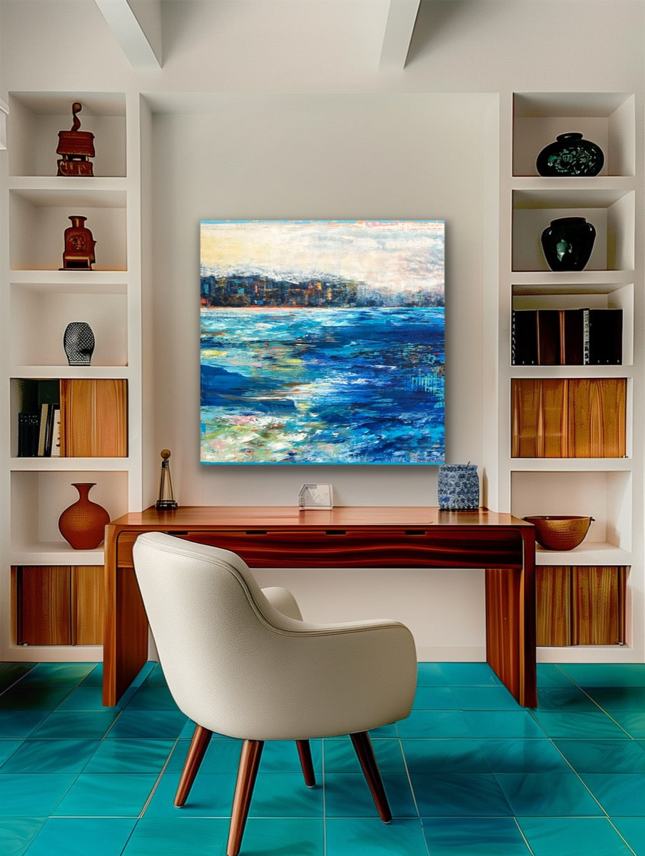 Bay View<br>104x104x3.8cm<br>41”x41”x1.5"