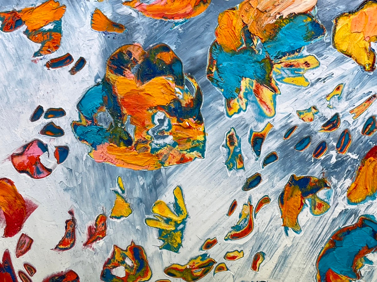 Carried By The Wind <br>23x61x2.5 cm<br>9”x24”x1”