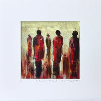 Farther Down The Road <br>14x14 cm, 25x25 cm with mat<br>5.5”x5.5”, 9.8`’x9.8” with mat