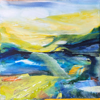 Green Fields <br>46x46x2 cm<br>18.1”x18.1”x0.8”