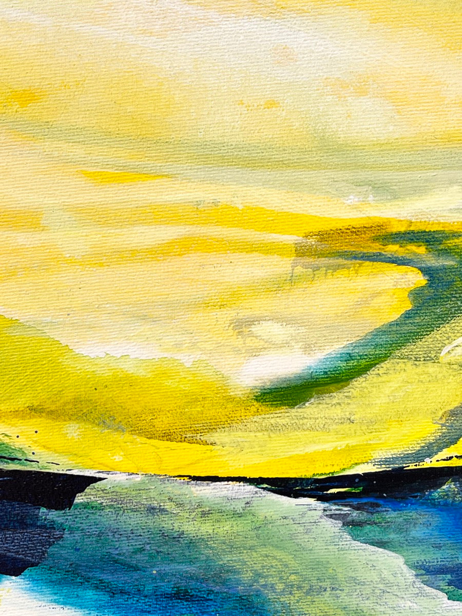 Green Fields <br>46x46x2 cm<br>18.1”x18.1”x0.8”
