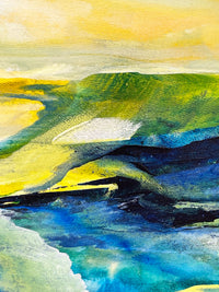 Green Fields <br>46x46x2 cm<br>18.1”x18.1”x0.8”