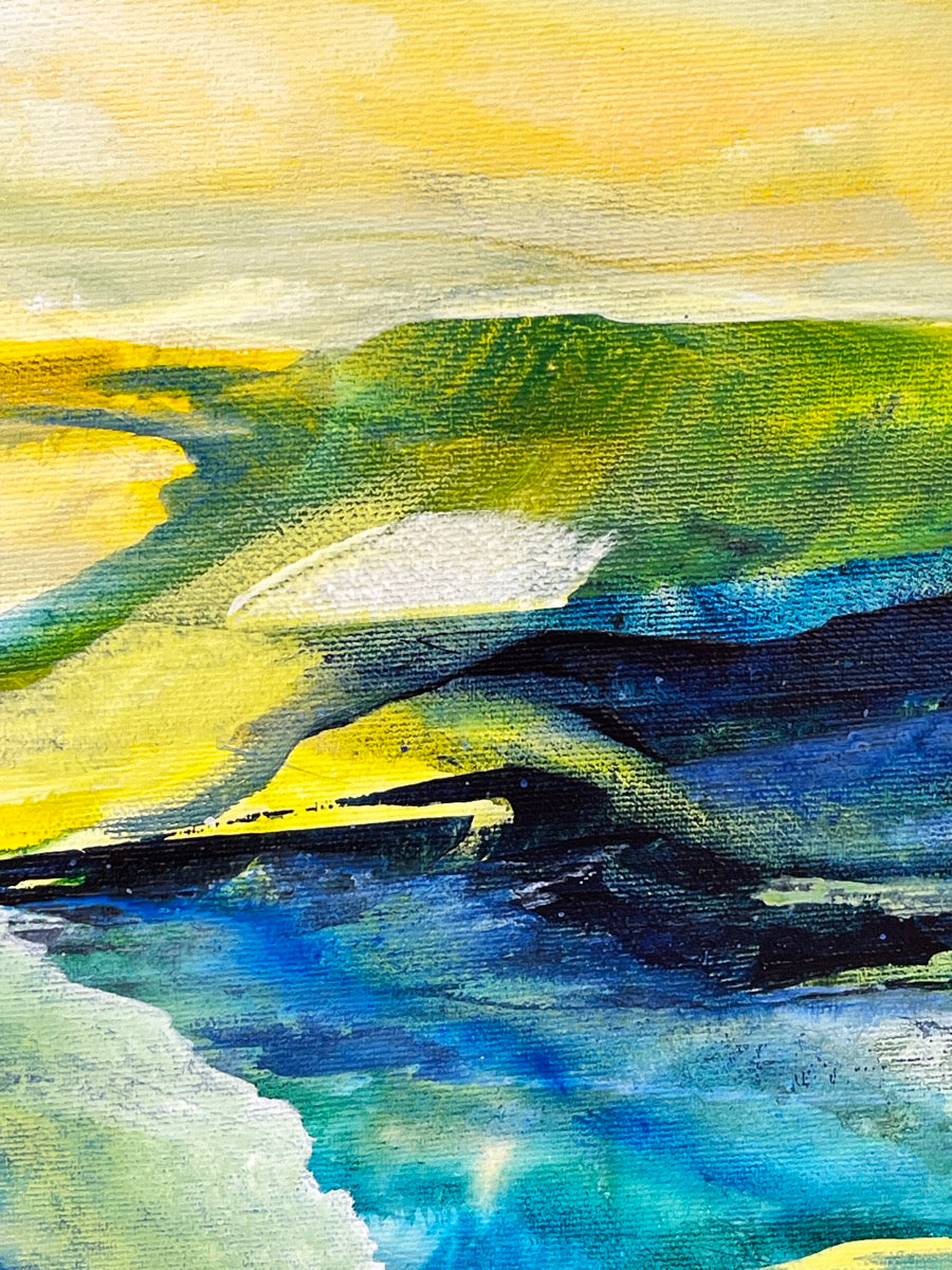 Green Fields <br>46x46x2 cm<br>18.1”x18.1”x0.8”
