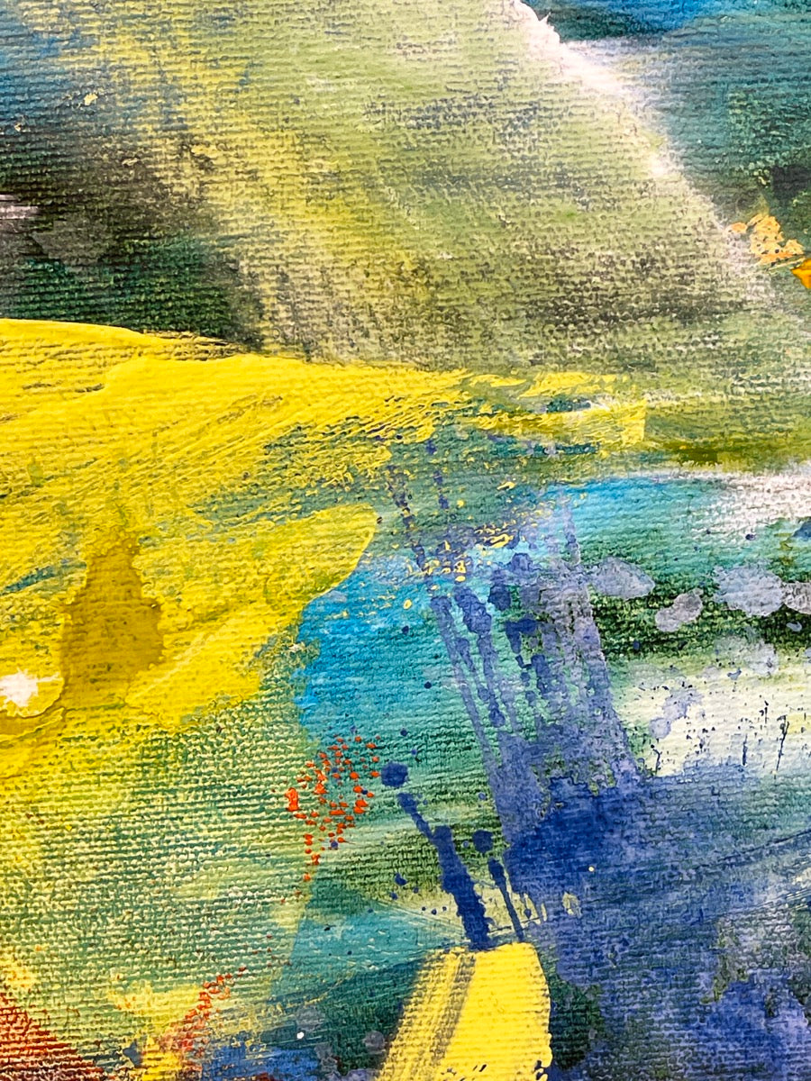 Green Fields <br>46x46x2 cm<br>18.1”x18.1”x0.8”