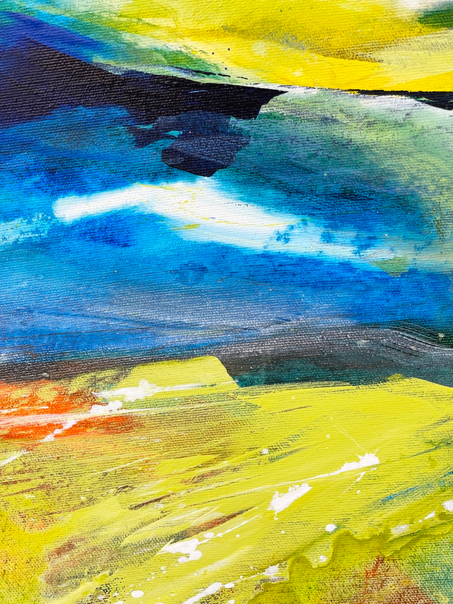Green Fields <br>46x46x2 cm<br>18.1”x18.1”x0.8”