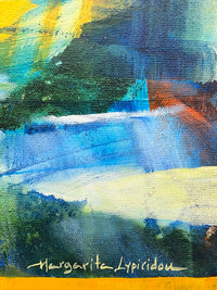 Green Fields <br>46x46x2 cm<br>18.1”x18.1”x0.8”