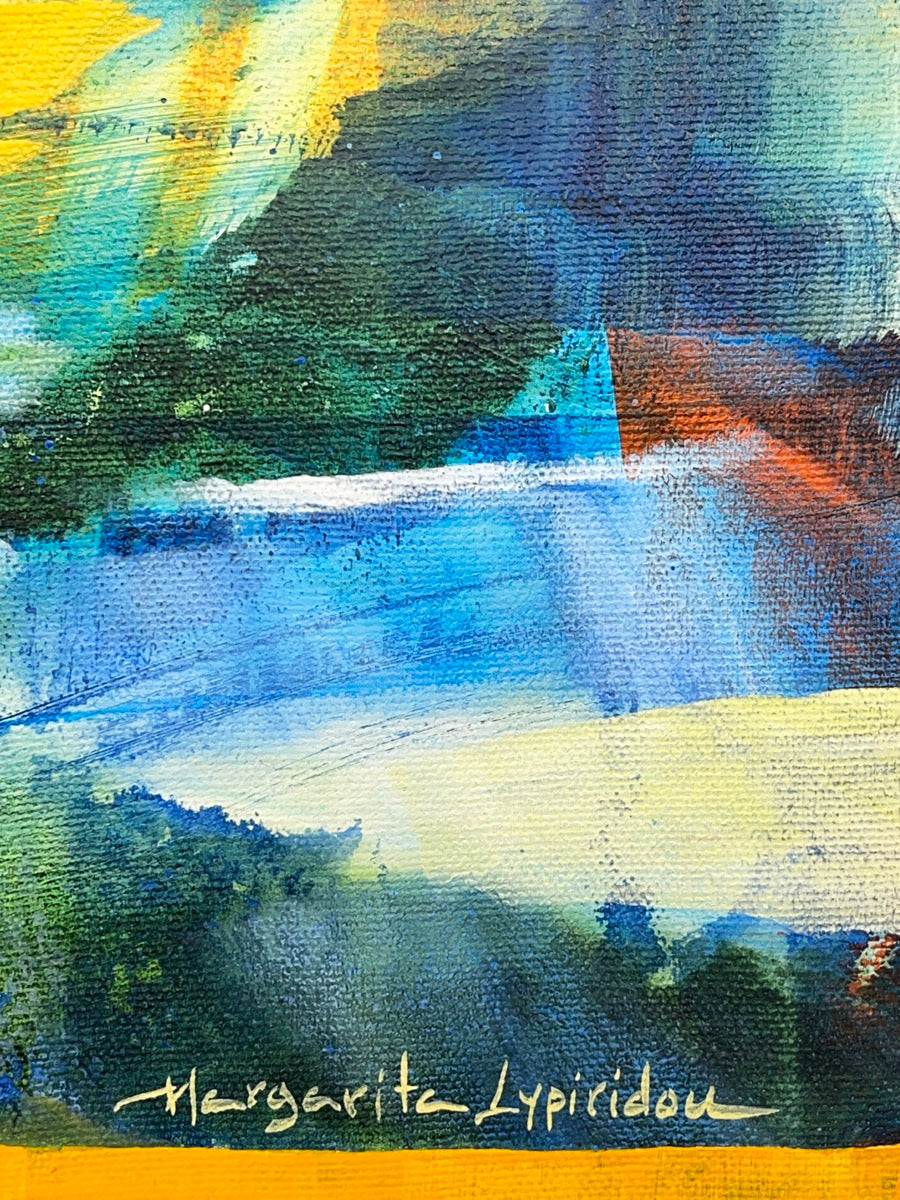 Green Fields <br>46x46x2 cm<br>18.1”x18.1”x0.8”
